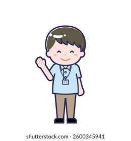 This is an illustration of a man's "caregiver".