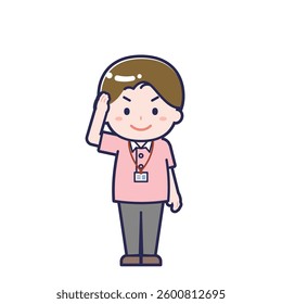 This is an illustration of a man's "caregiver".