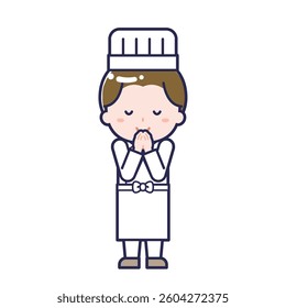 This is an illustration of a man's "chef".