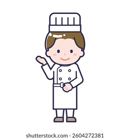 This is an illustration of a man's "chef".