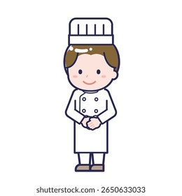 This is an illustration of a man's "chef".
