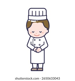 This is an illustration of a man's "chef".