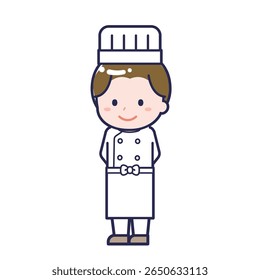 This is an illustration of a man's "chef".