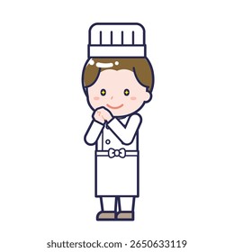 This is an illustration of a man's "chef".