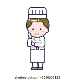 This is an illustration of a man's "chef".
