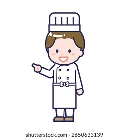 This is an illustration of a man's "chef".