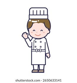 This is an illustration of a man's "chef".