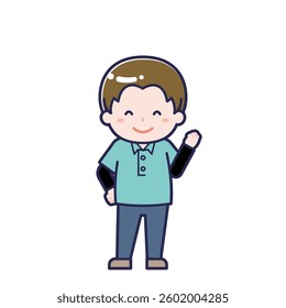This is an illustration of a man's "child support worker".