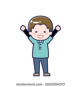 This is an illustration of a man's "child support worker".
