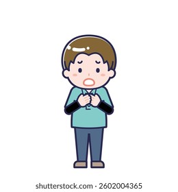 This is an illustration of a man's "child support worker".
