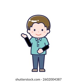 This is an illustration of a man's "child support worker".
