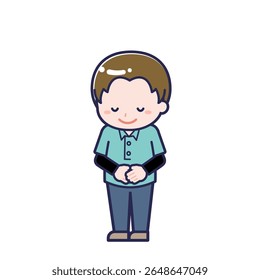 Esta es una ilustración del "Trabajador de la Asistencia infantil" de un hombre.