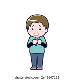Esta es una ilustración del "Trabajador de la Asistencia infantil" de un hombre.