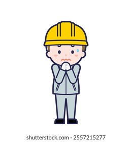 This is an illustration of a man's "construction worker".