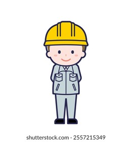This is an illustration of a man's "construction worker".