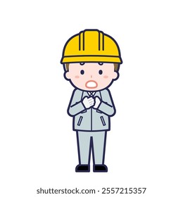 This is an illustration of a man's "construction worker".