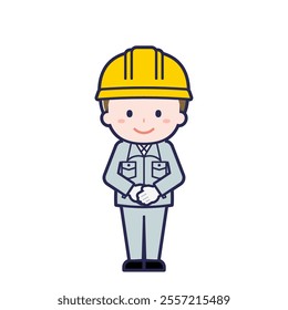 This is an illustration of a man's "construction worker".