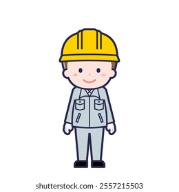 This is an illustration of a man's "construction worker".