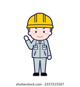This is an illustration of a man's "construction worker".