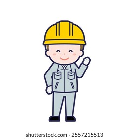 This is an illustration of a man's "construction worker".