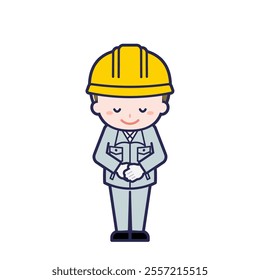 This is an illustration of a man's "construction worker".