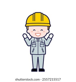 This is an illustration of a man's "construction worker".