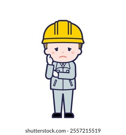 This is an illustration of a man's "construction worker".