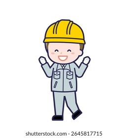 Esta es una ilustración del "trabajador de la construcción" de un hombre.