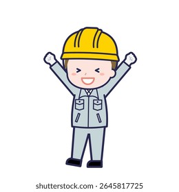 Esta es una ilustración del "trabajador de la construcción" de un hombre.