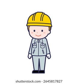 This is an illustration of a man's "Construction worker".