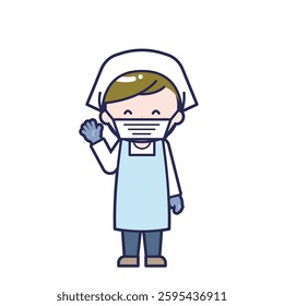 This is an illustration of a man's "cook".