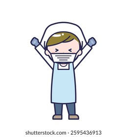This is an illustration of a man's "cook".