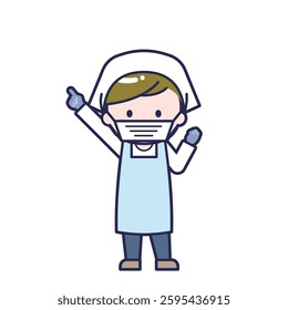 This is an illustration of a man's "cook".