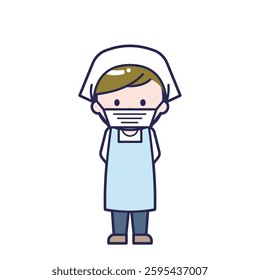 This is an illustration of a man's "cook".