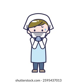 This is an illustration of a man's "cook".