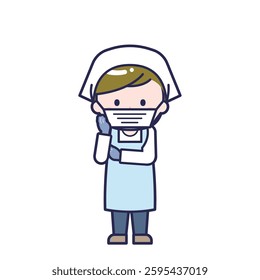 This is an illustration of a man's "cook".