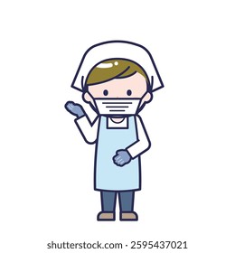 This is an illustration of a man's "cook".