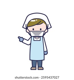 This is an illustration of a man's "cook".