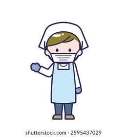This is an illustration of a man's "cook".