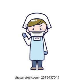 This is an illustration of a man's "cook".