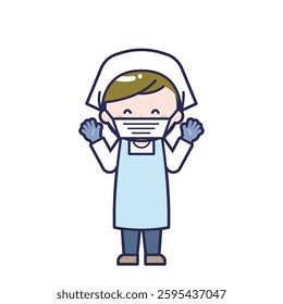 This is an illustration of a man's "cook".