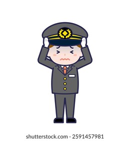 This is an illustration of a man's "driver".
