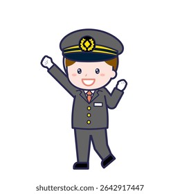 Esta es una ilustración del "Conductor" de un hombre.