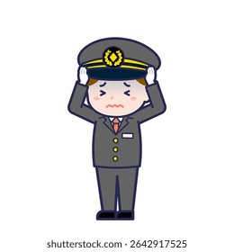 Esta es una ilustración del "Conductor" de un hombre.