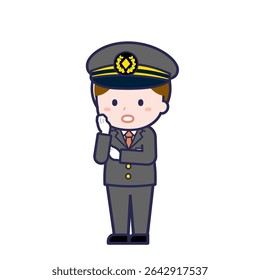 Esta es una ilustración del "Conductor" de un hombre.