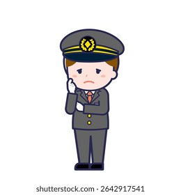 Esta es una ilustración del "Conductor" de un hombre.
