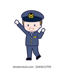 Esta é uma ilustração do "Motorista" de um homem.