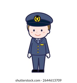 Esta é uma ilustração do "Motorista" de um homem.