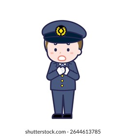 Esta é uma ilustração do "Motorista" de um homem.