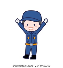 Esta é uma ilustração do "membro do Corpo de Bombeiros" de um homem.